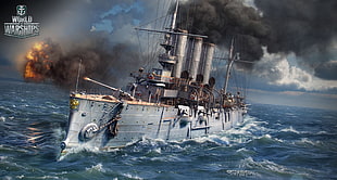 World Warships game digital poster