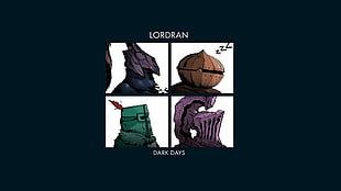 Lordran Dark Days collage, Dark Souls, Gorillaz, Solaire of Astora, Solaire HD wallpaper