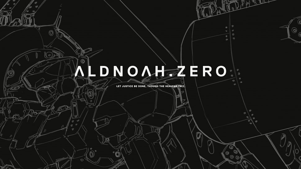 Aldnoah.Zero text on black background HD wallpaper
