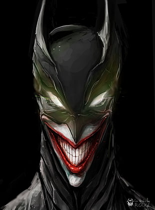 black and white character, Batman, Joker HD wallpaper