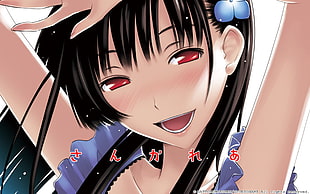 girl with black hair anime character