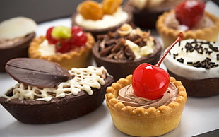 assorted pastries HD wallpaper