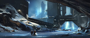game digital wallpaper, futuristic HD wallpaper