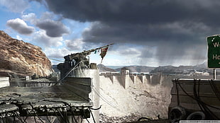gray concrete road, apocalyptic, Fallout: New Vegas