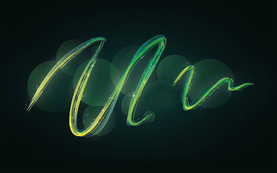 green spiral lanes illustration HD wallpaper