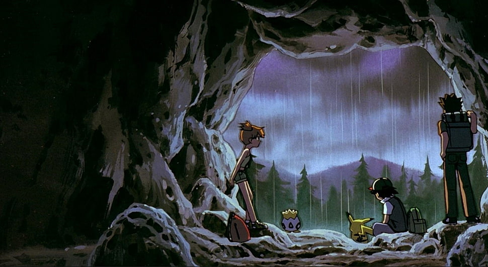 Pokemon TV series still screenshot, Pokémon, Pikachu, Misty, Togepi HD wallpaper