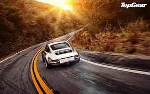 gray car, car, Porsche, Top Gear HD wallpaper