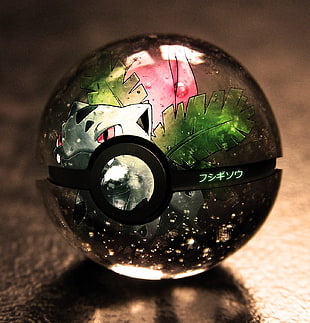 closeup photo of Pokemon glass ball