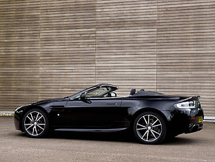 black convertible sports coupe