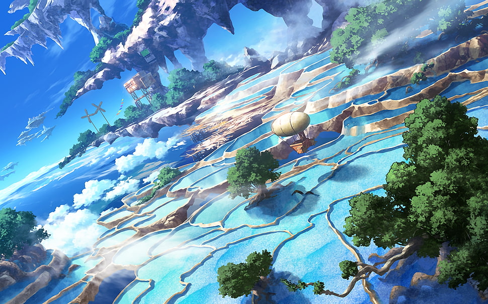game digital illustration, anime, artwork HD wallpaper