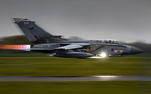 gray and black fighting jet, Panavia Tornado, jet fighter, airplane, sky HD wallpaper