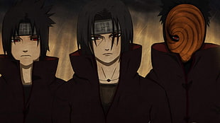 anime, Uchiha Sasuke, Uchiha Itachi, Naruto Shippuuden HD wallpaper