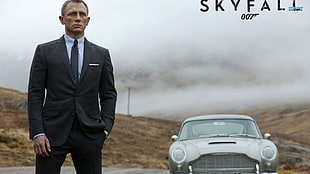 Skyfall 007 movie poster, Skyfall, Daniel Craig, Aston Martin, James Bond