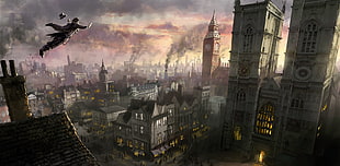 animated wallpaper, Assassin's Creed, Assassin's Creed Syndicate, London, cityscape HD wallpaper