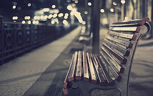 brown wooden bench, filter, bench