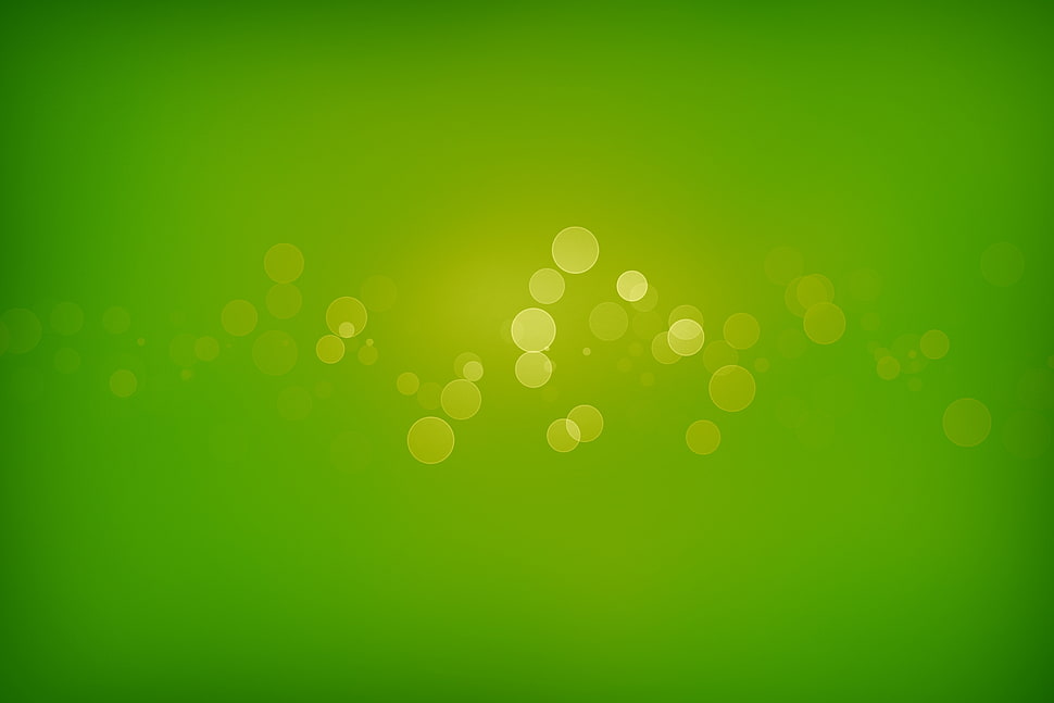 green bokeh lights wallpaper HD wallpaper