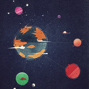 solar system, space