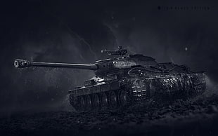 battle tank illustration HD wallpaper