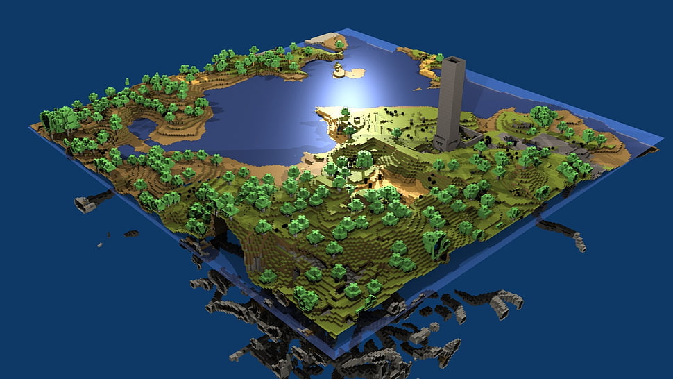 3D landscape artist concept HD wallpaper