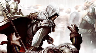 Assassin's Creed illustration, Assassin's Creed 2, Ezio Auditore da Firenze, video games HD wallpaper