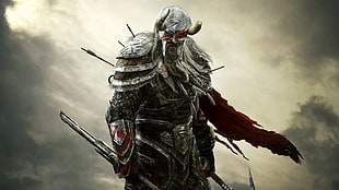 knight holding sword 3D wallpaper