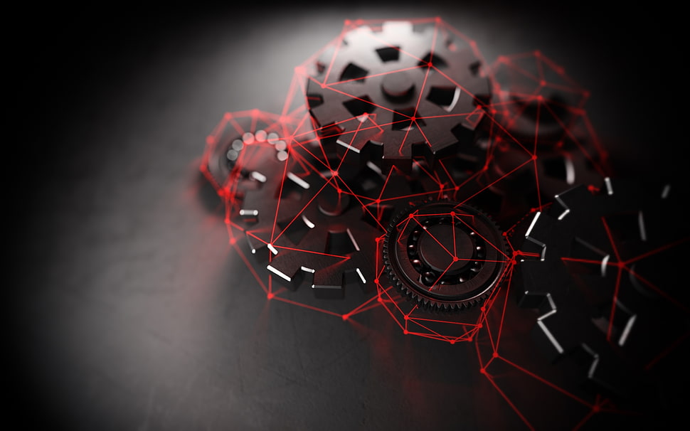 Scheme,  Black,  Lines HD wallpaper