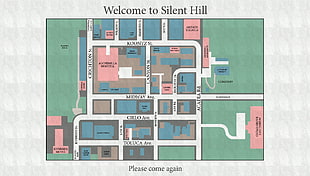 floor plan illustration, Silent Hill, video games