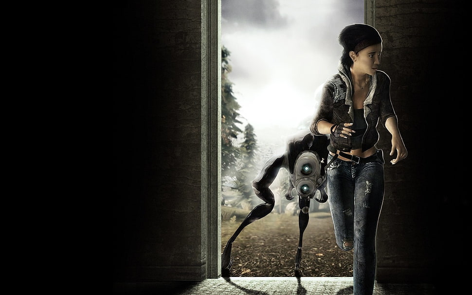 female character 3D illustration, video games, Half-Life, Alyx Vance HD wallpaper