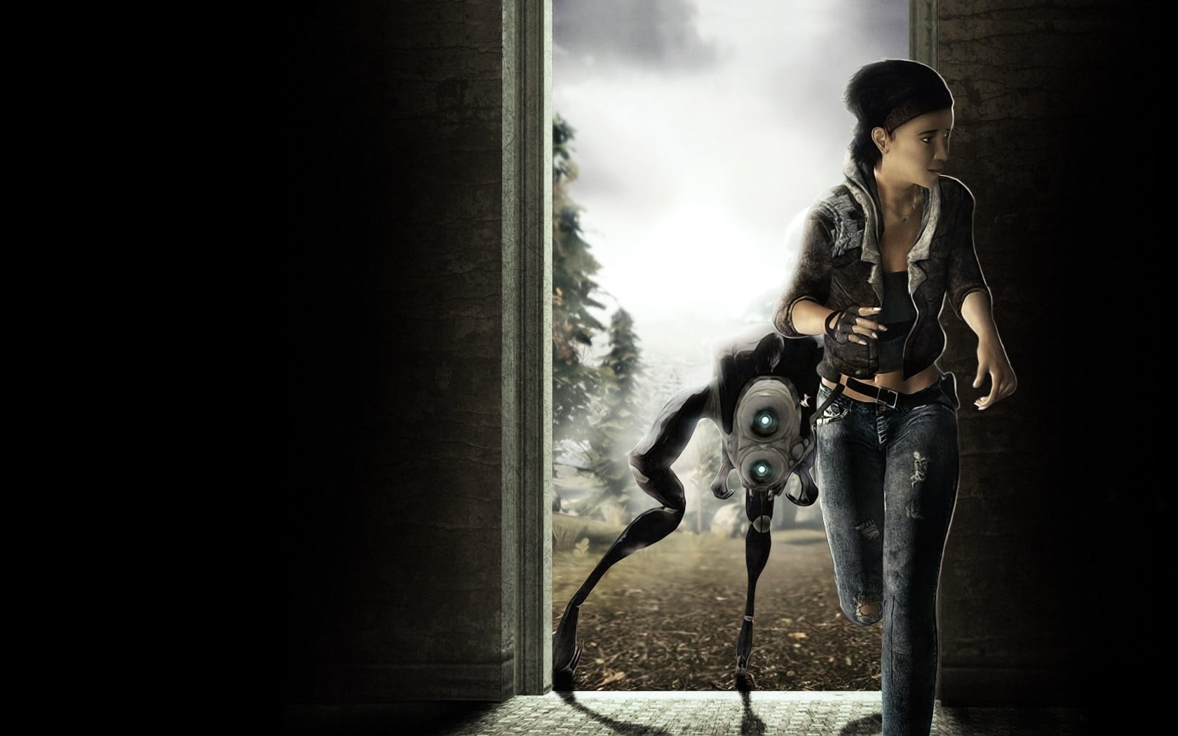 female character 3D illustration, video games, Half-Life, Alyx Vance