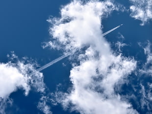 white clouds formation during daytime