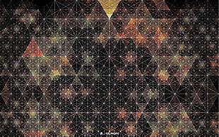 black and white geometric digital wallpaper, Andy Gilmore, abstract, geometry, pattern