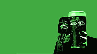 Star Wars Darth Vader holding Guinness cup