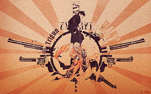 Trigun poster, anime, manga, Nicholas D. Wolfwood, Wolfwood