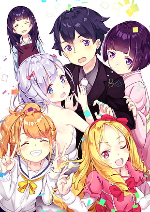 man and women anime characters, Eromanga-sensei, Izumi Sagiri, Izumi Masamune, Elf Yamada  HD wallpaper