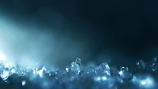 clear glass shards