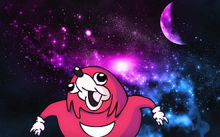 red cartoon character wallpaper, SDLG, galaxy, Knuckles
