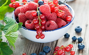 red cherry, food, lunch, colorful, raspberries