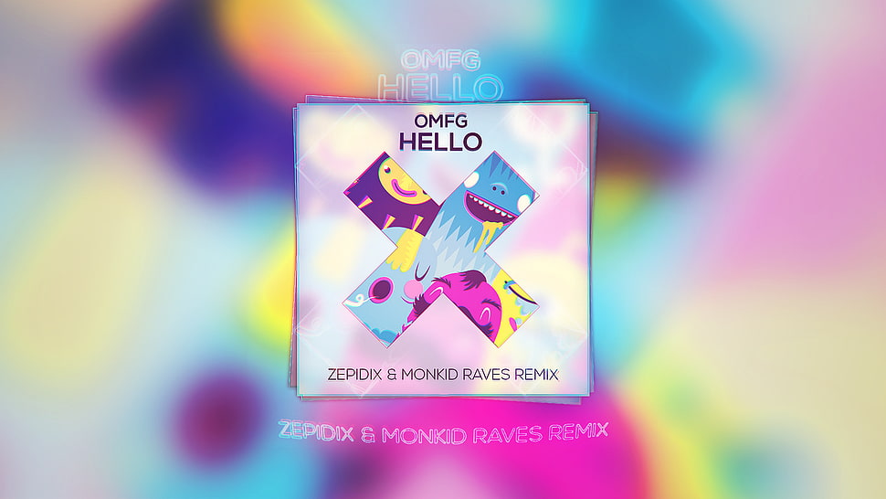 OMFG hello logo, OMFG, OMG HD wallpaper