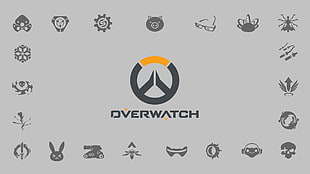 Overwatch logo, Blizzard Entertainment, Overwatch, video games, logo