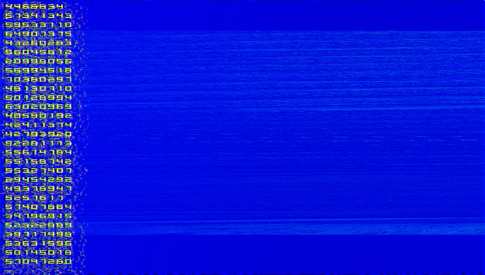 blue background with text overlay, glitch art HD wallpaper