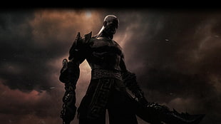 God of War Kratos graphic wallpaper