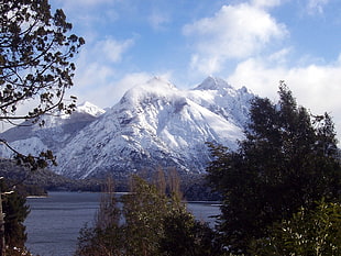 white snowy mountain HD wallpaper