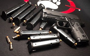 black semi-automatic pistol kit
