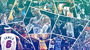 NBA player illustration HD wallpaper