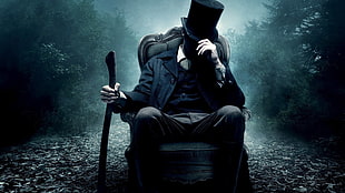 men's black coat, Abraham Lincoln: Vampire Hunter, movies HD wallpaper