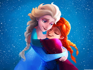 Disney Frozen Anna and Elsa illustration