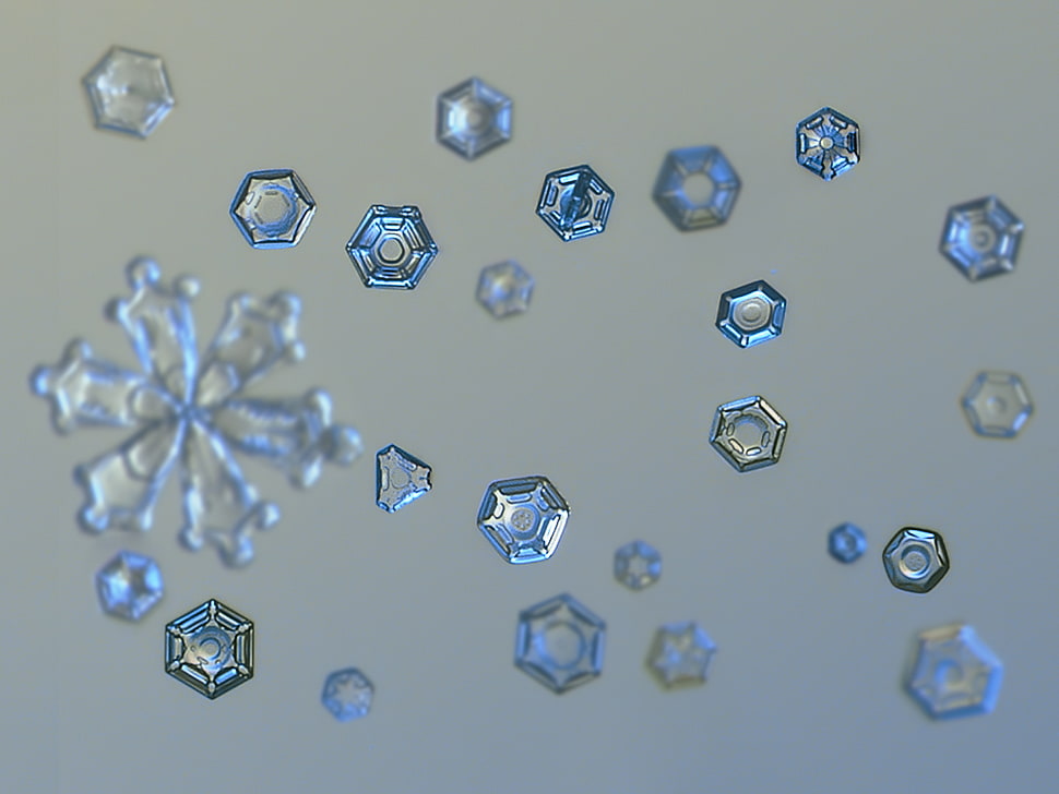 snowflakes digital wallpaper HD wallpaper
