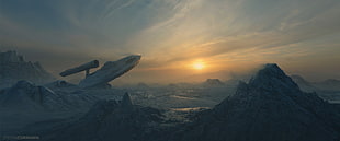 gray mountain digital wallpaper, science fiction, Star Trek HD wallpaper