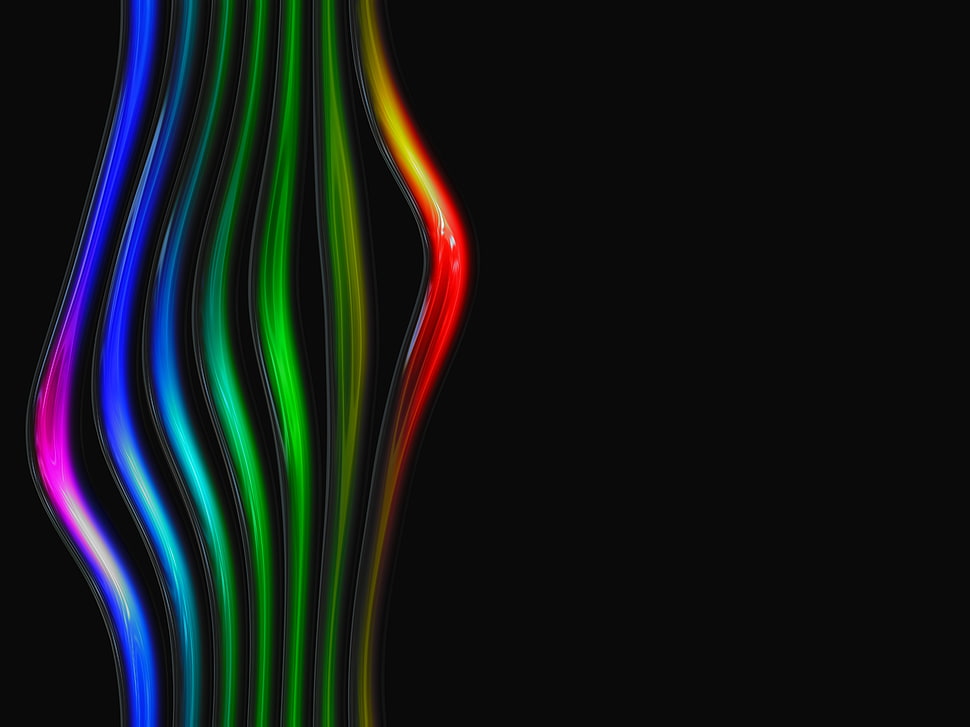 green and blue colors HD wallpaper