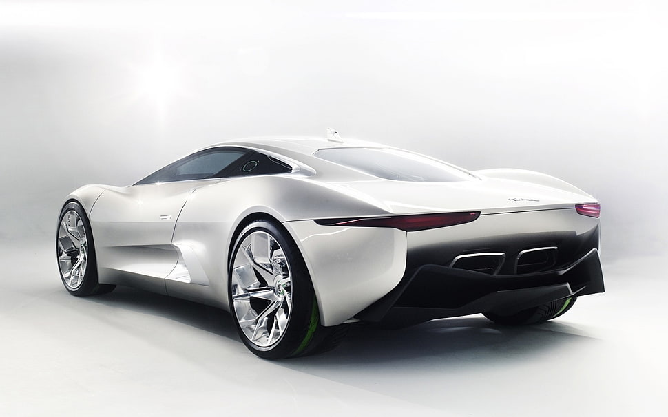 white Jaguar C X75, car HD wallpaper